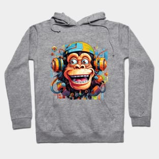 Cartoon monkey robot. T-Shirt, Sticker Hoodie